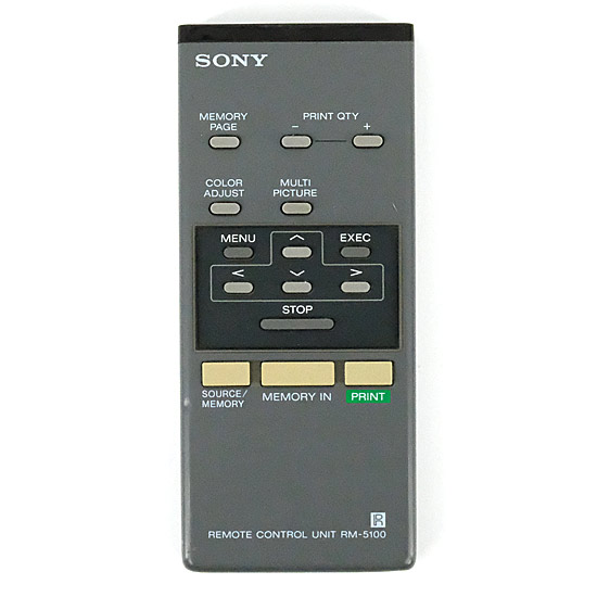 【中古】SONY　ビデオプリンター用リモコン　RM-5100
