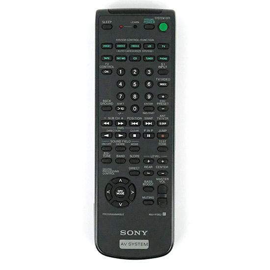 【中古】SONY　オーディオリモコン　RM-P362