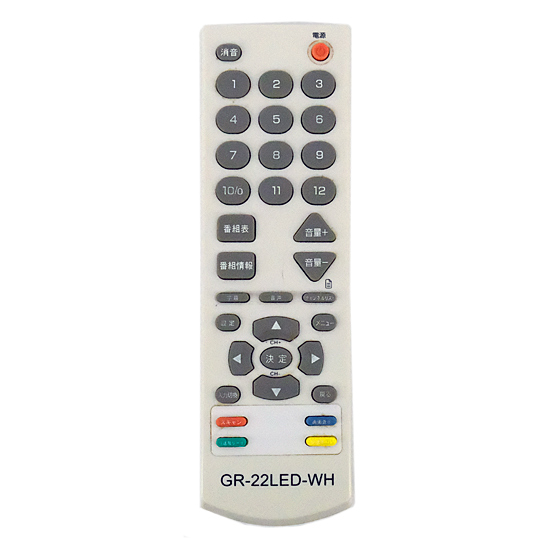 【中古】SHELTER　液晶テレビ用リモコン　GR-22LED-WH　リモコンのみ