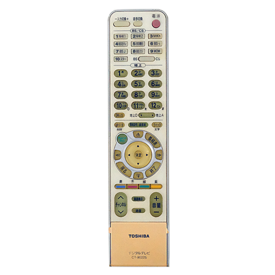 【中古】TOSHIBA　液晶テレビ用リモコン CT-90225