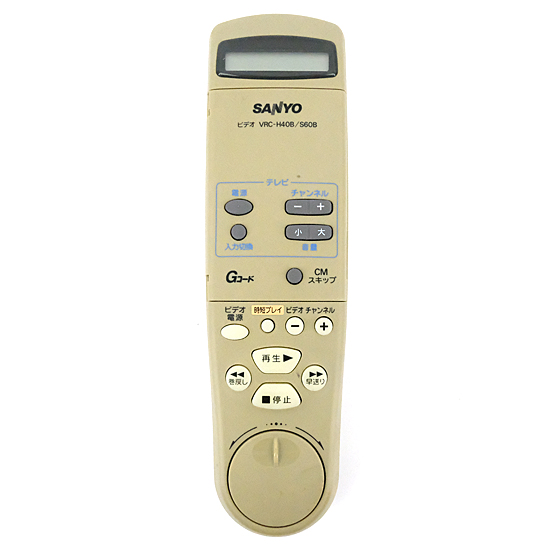【中古】SANYO製　ビデオリモコン　VRC-H40B/S60B