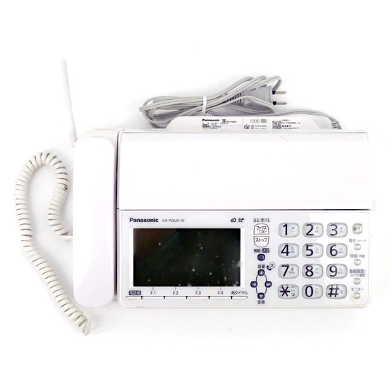 【中古】Panasonic　普通紙ファクス　KX-PZ620-W　本体のみ　本体いたみ