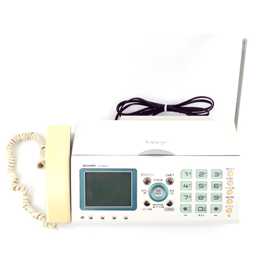 【中古】SHARP　電話機 親機のみ　UX-F50CW　本体のみ　本体いたみ