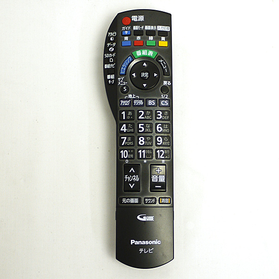 【中古】Panasonic　テレビ用リモコン　N2QAYB000203　訳あり