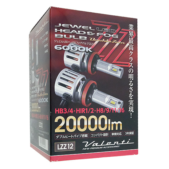 【中古】VALENTI　ジュエルLEDヘッド&フォグバルブ　LZZ12-H8HB-60　未使用