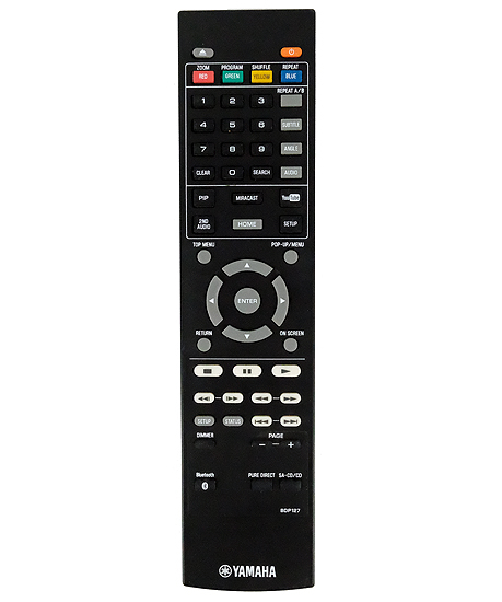 【中古】YAMAHA　DVDリモコン　BDP127