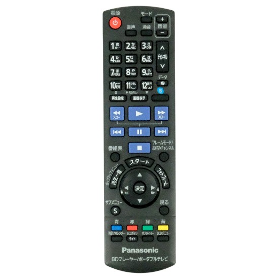 【中古】Panasonic　ポータブルテレビ用リモコン　N2QAYB000595