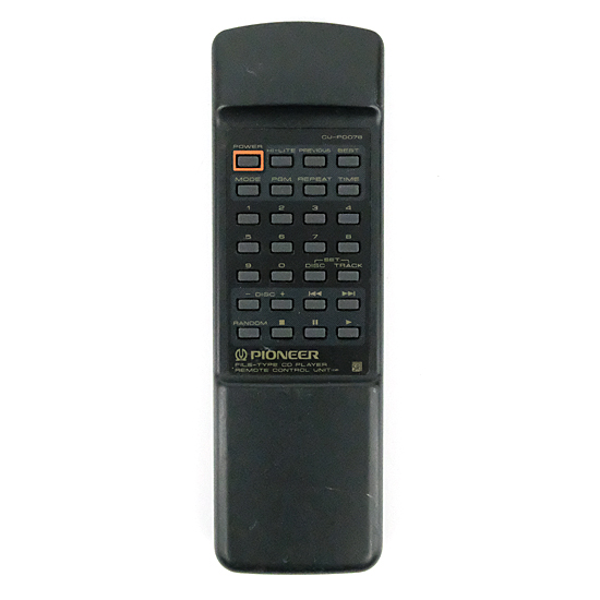 【中古】PIONEER　オーディオリモコン　CU-PD078