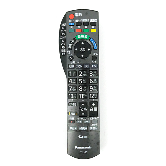 【中古】Panasonic　プラズマテレビ VIERA 用リモコン N2QAYB000295　本体いたみ