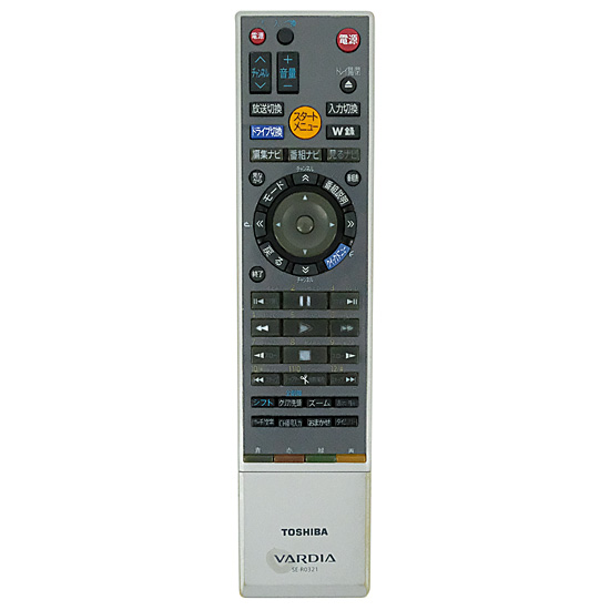 【中古】TOSHIBA製　HDD&DVDレコーダー用リモコン　SE-R0321　本体いたみ