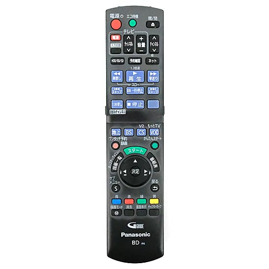 【中古】Panasonic　ブルーレイ用リモコン N2QAYB000698　本体いたみ