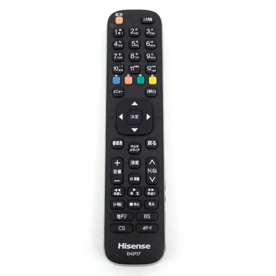 【中古】ハイセンス　液晶テレビ用リモコン　EN2P27