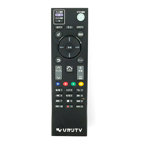 【中古】ひかりTV　ひかりTV対応トリプルチューナー ST-3200用リモコン