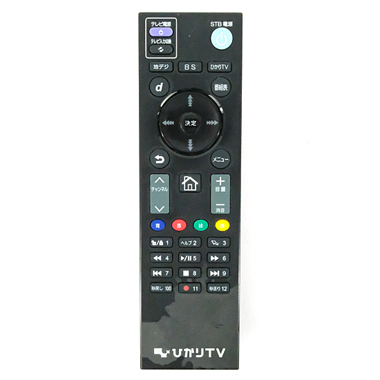 【中古】ひかりTV　ひかりTV対応トリプルチューナー ST-3200用リモコン　本体いたみ