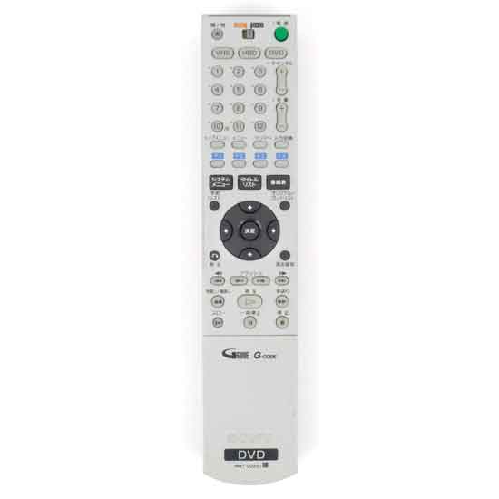 【中古】SONY　DVDレコーダー用リモコン RMT-D220J　電池カバーなし