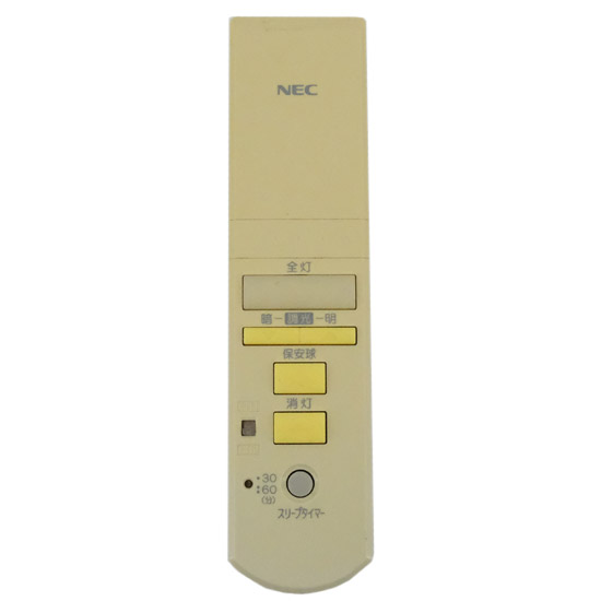 【中古】NEC　照明用リモコン　RL31　電池カバーなし