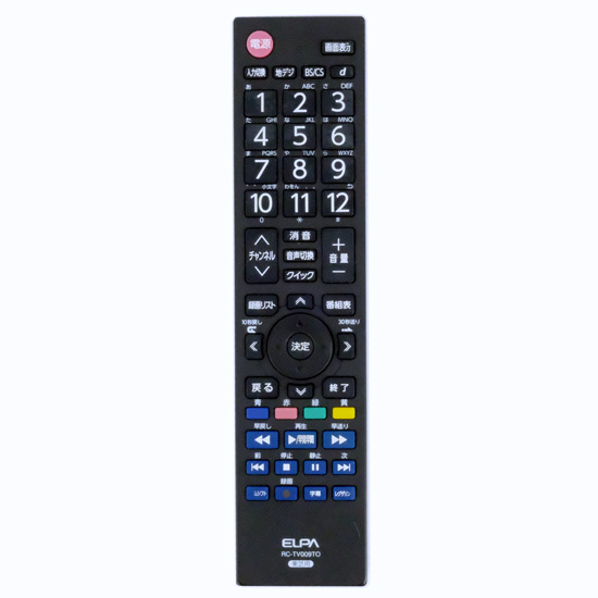 【中古】ELPA　テレビリモコン東芝(レグザ)用　RC-TV009TO