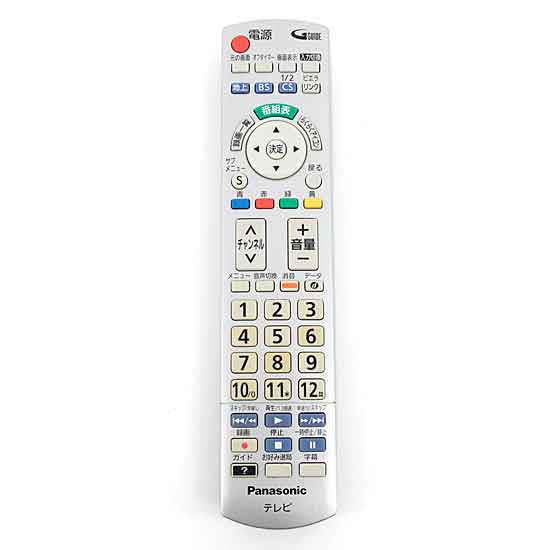 【中古】Panasonic　液晶テレビ用リモコン　N2QAYB000721