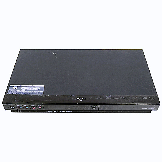 【中古】SHARP　AQUOS ブルーレイディスクレコーダー BD-H50　リモコンなし　本体いたみ