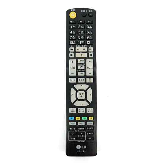 【中古】LGエレクトロニクス　ブルーレイディスクプレーヤー用リモコン　AKB73656801