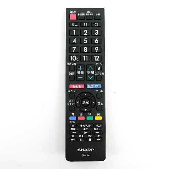 【中古】SHARP　液晶テレビ用リモコン　GB441SA