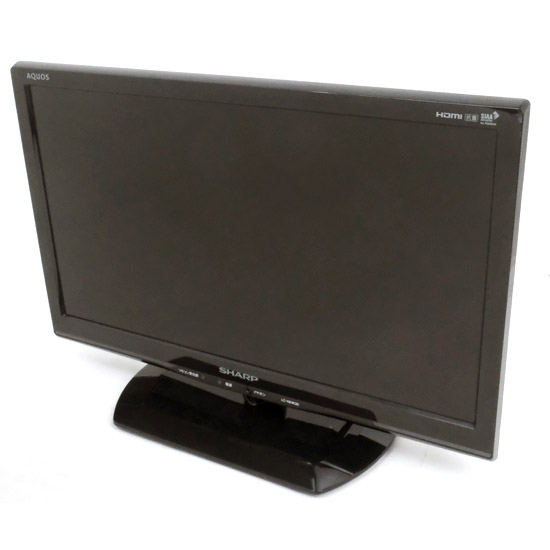【中古】SHARP　19型 ハイビジョン液晶テレビ AQUOS　LC-19HK20　2015年製　リモコンなし