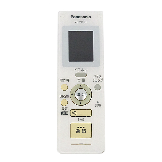 【中古】Panasonic　ワイヤレスモニター子機　VL-W601　本体のみ　本体いたみ