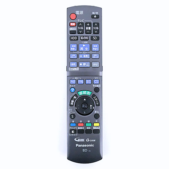 【中古】Panasonic　ブルーレイディスクレコーダー用リモコン　N2QAYB000554