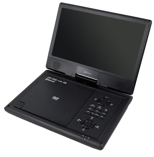 【中古】ダイニチ電子　Bluetooth搭載 10.1インチ ポータブルDVDプレーヤー Wizz　WPD-BT1070