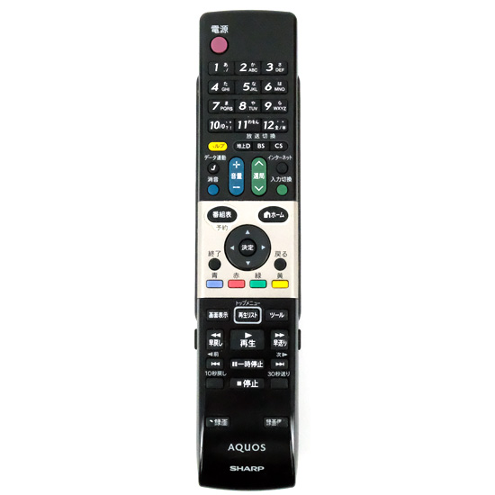 【中古】SHARP　テレビリモコン　GA861WJSA