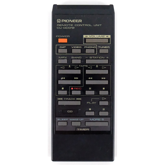 【中古】PIONEER　オーディオリモコン　CU-DC012
