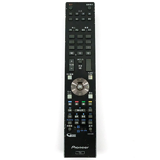 【中古】Pioneer　テレビリモコン　AXD1566　本体いたみ