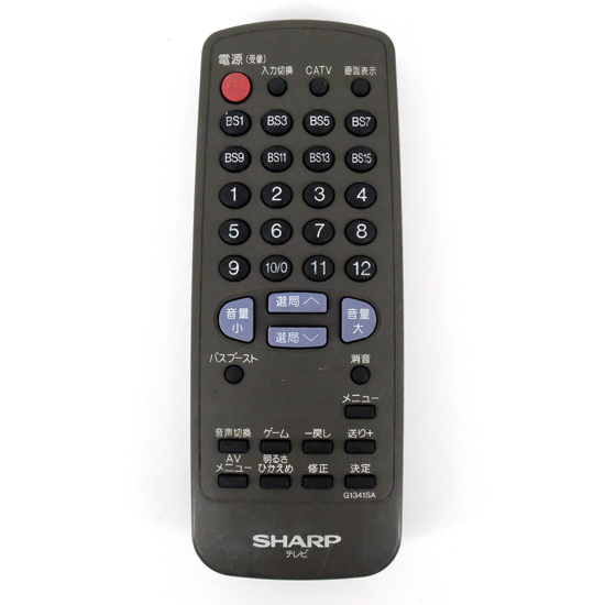 【中古】SHARP　テレビリモコン　G1341SA