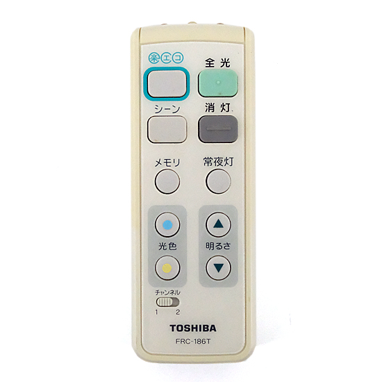 【中古】TOSHIBA　LEDシーリングライト用リモコン　FRC-186T