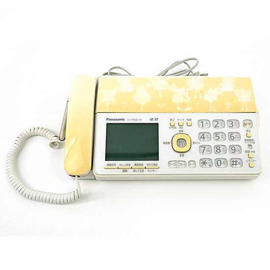 【中古】Panasonic　普通紙ファクス　KX-PD502-W　本体のみ　本体いたみ