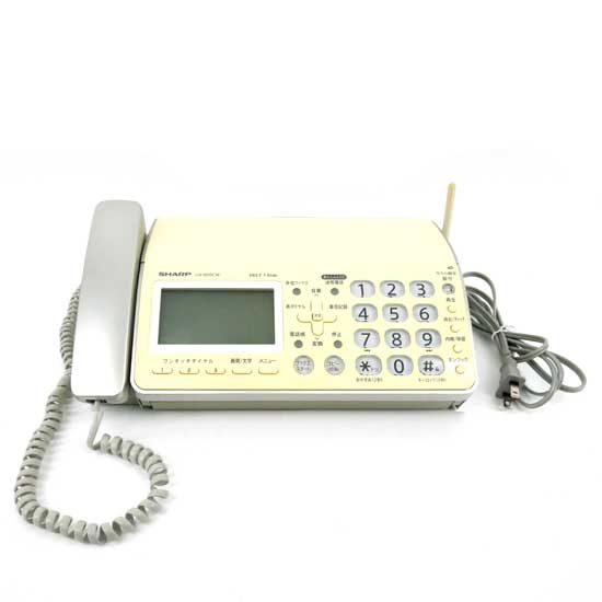 【中古】SHARP　デジタルコードレスFAX fappy 親機のみ　UX-600CW-W　本体のみ