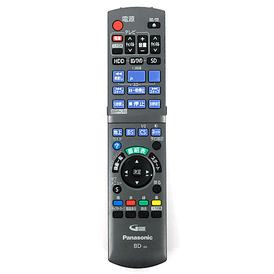 【中古】Panasonic★BD/DVDレコーダー用リモコン★N2QAYB000648★本体いたみ