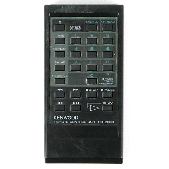 【中古】KENWOOD　オーディオ用リモコン　RC-2000　本体いたみ
