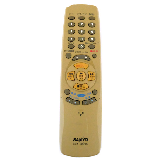 【中古】三洋電機　ビデオリモコン B28100