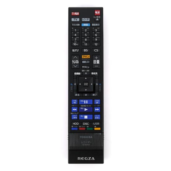 【中古】TOSHIBA製　ブルーレイレコーダー用リモコン　SE-R0468(79106796)　美品