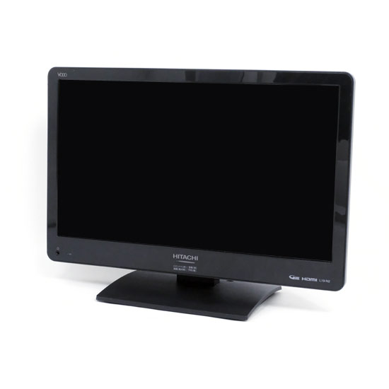 【中古】HITACHI　19V型 液晶テレビ Wooo　L19-N2　2015年製　リモコンなし