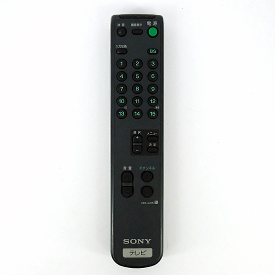 【中古】SONY　テレビ用リモコン　RM-J215　本体いたみ
