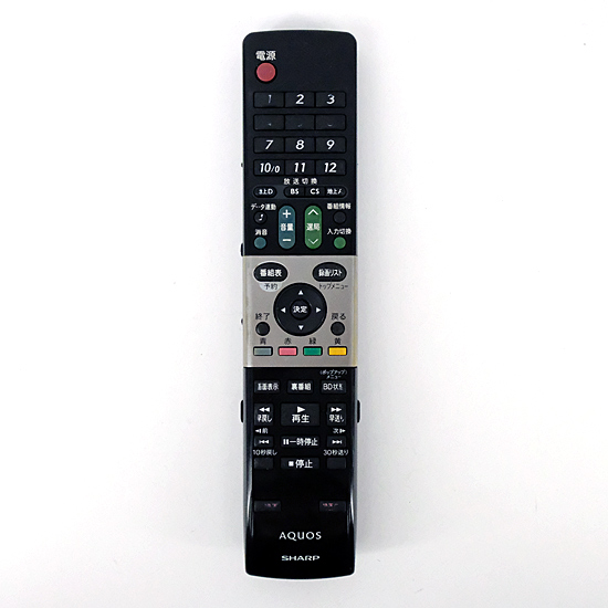 【中古】SHARP　テレビリモコン　GA738WJSA　本体いたみ　訳あり