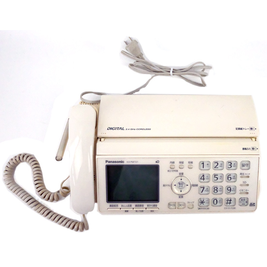 【中古】Panasonic　普通紙ファクス　KX-PW721　本体のみ