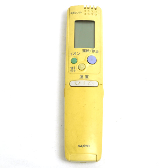 【中古】SANYO　エアコンリモコン　RCS-SN3　本体いたみ