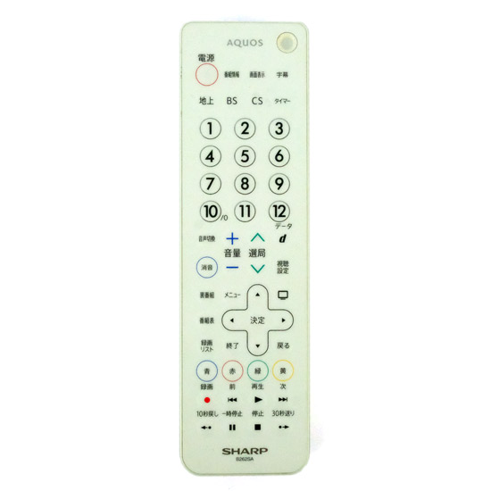 【中古】SHARP　テレビリモコン B262SA