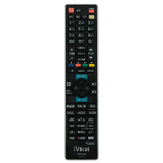 【中古】maxell　ブルーレイレコーダー用リモコン　RC-R4