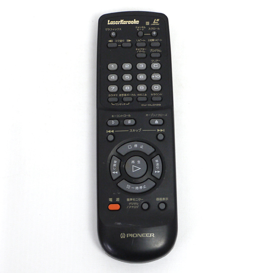 【中古】Pioneer　LDリモコン　CU-CLD129　本体いたみ