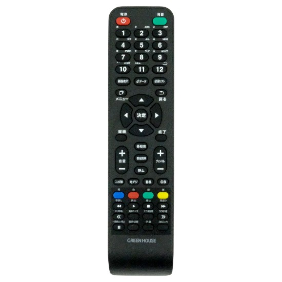 【中古】GREEN HOUSE　テレビ用リモコン　TO-1082
