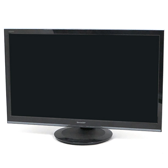 【中古】SHARP　24V型 ハイビジョン 液晶テレビ　AQUOS LC-24P5-B　ブラック　2017年製　リモコンなし